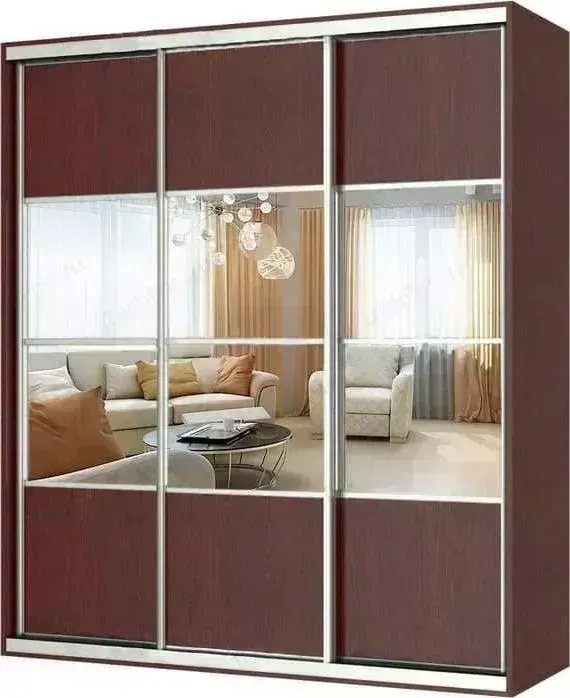 Шкаф-купе ГАММА Премиум-33 190х45 венге с зеркалом