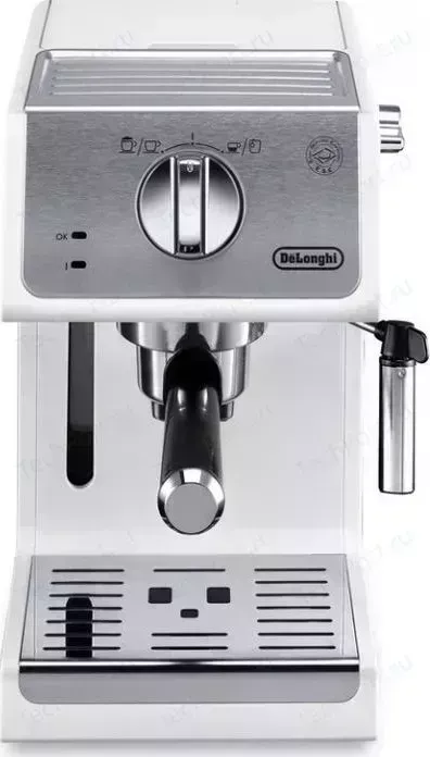 Кофеварка DE LONGHI ECP 33.21.W белый/ серебристый