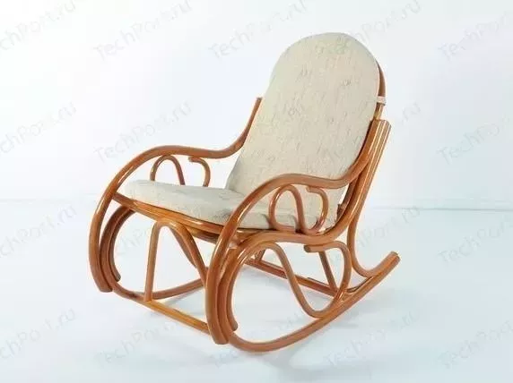 Кресло Vinotti -качалка с подушкой 05/04 коньяк