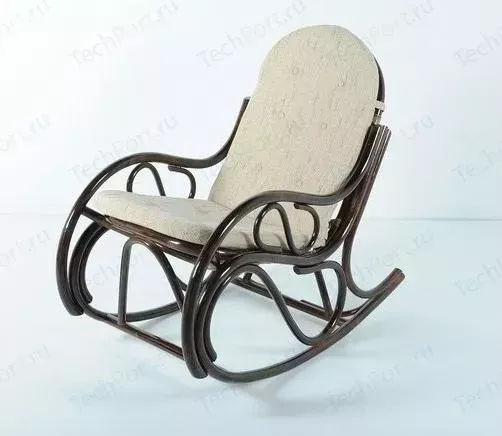 Кресло Vinotti -качалка с подушкой 05/04 темный коньяк