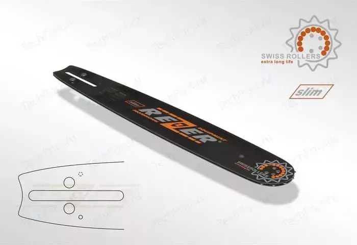 Шина пильная Rezer 383 L 8 В 15" 38см 1,3мм 0,325" на 64 звена