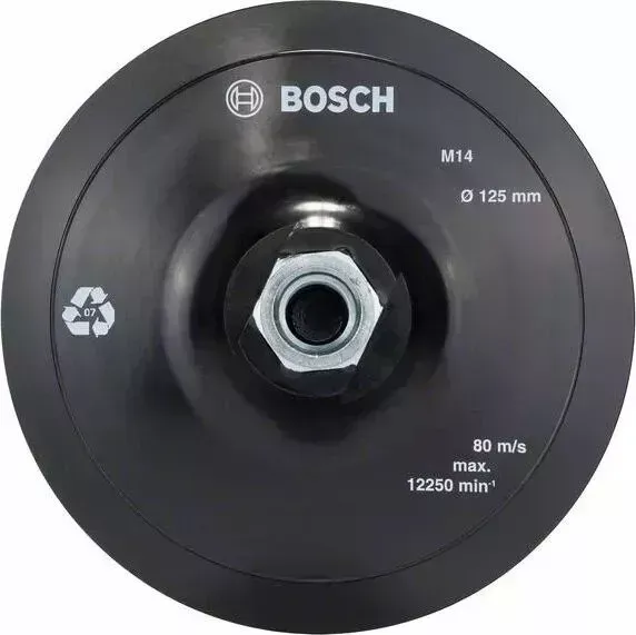 Тарелка опорная BOSCH 125мм на липучке (2.608.601.077)