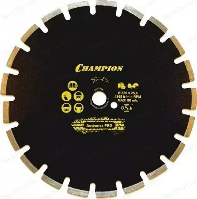 Диск алмазный CHAMPION асфальт PRO 600/25,4/10/4,7 Asphafight (C1626)
