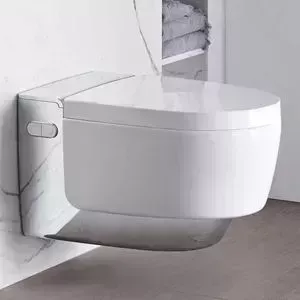 Унитаз подвесной Geberit AquaClean Mera белый с хромированной отделкой (146.214.21.1)