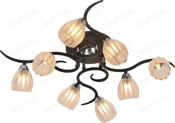 Люстра IDLamp 213/8PF-Blackchrome