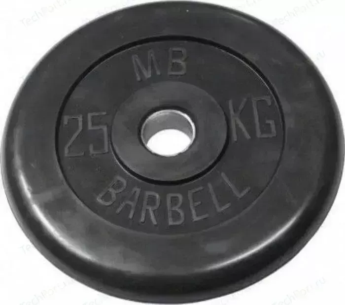 Диск обрезиненный Barbell 51 мм 25 кг