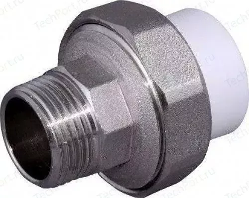 Муфта Pro Aqua PP-R W комбинированная разъемная с наружной резьбой 50х1 1/2 дюйма