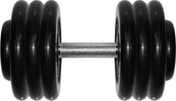 Гантель MB Barbell профессиональная "Профи" черная 33.5 кг