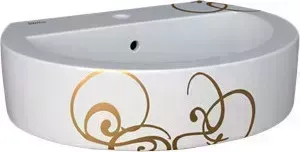 Раковина Della Globus с 1 отверстием Джаз Золото 56,5х44,5х17 (DE3111560016)