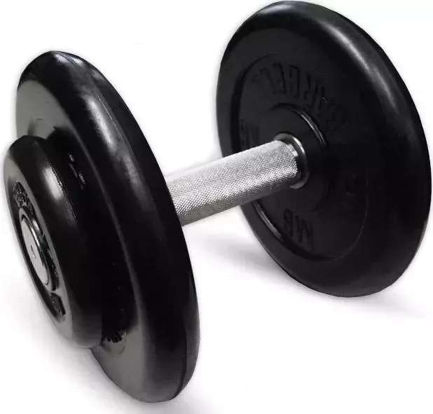 Гантель MB Barbell профессиональная "Профи" черная 13.5 кг