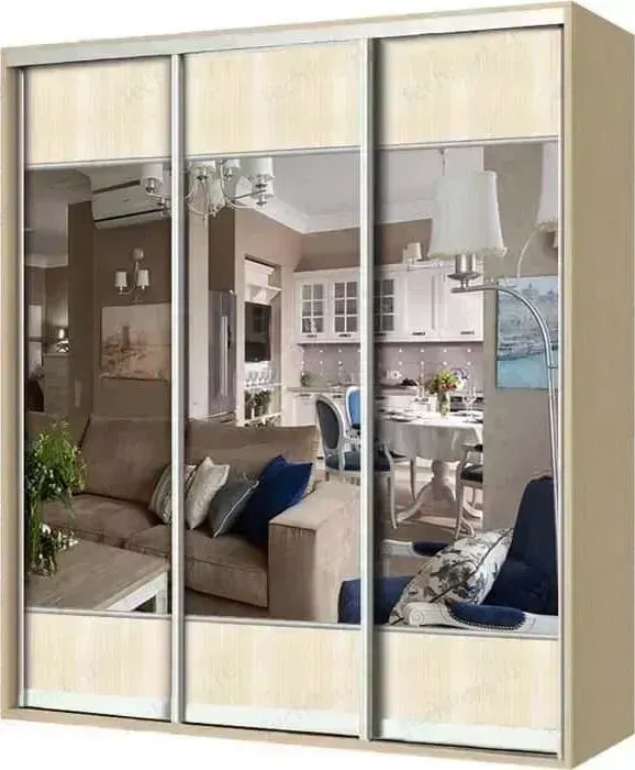 Шкаф-купе ГАММА Премиум-33 160х45 вяз с зеркалом