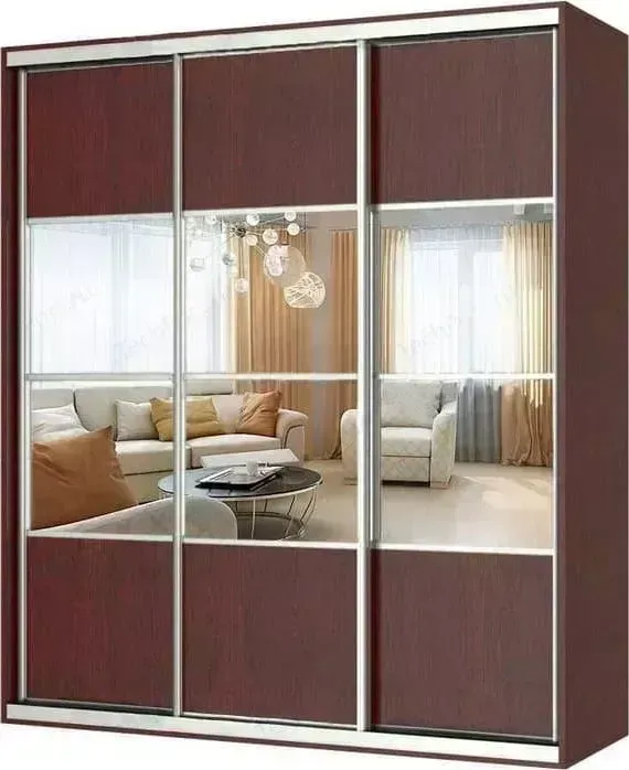 Шкаф-купе ГАММА Премиум-33 180х60 венге с зеркалом