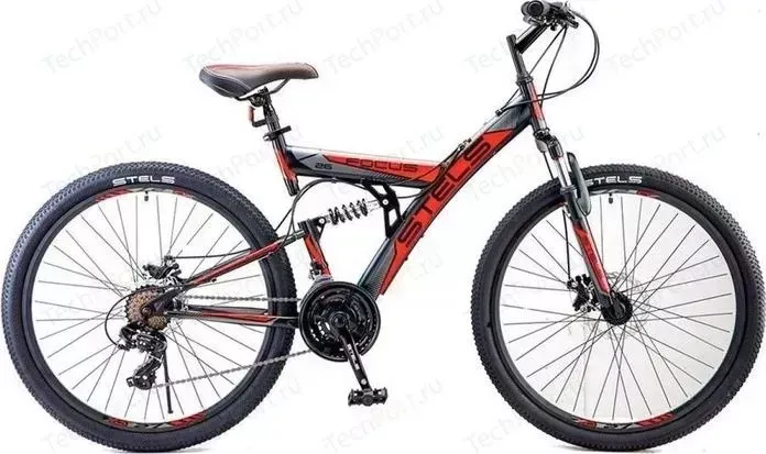 Велосипед STELS Focus MD 26" 21-sp V010 18" Черный/красный