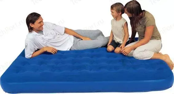 Bestway надувной матрас easy inflate flocked air bed