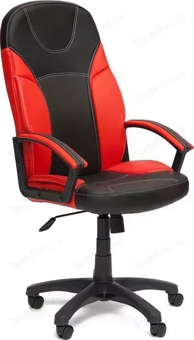 Кресло офисное TetChair TWISTER кож/зам, черный/красный, 36-6/36-161