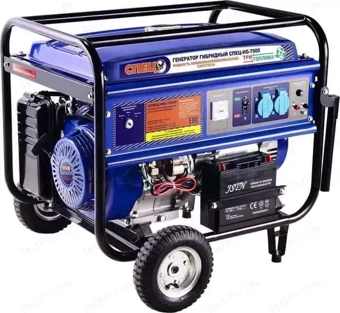 Генератор СПЕЦ бензиново-газовый HG-7000