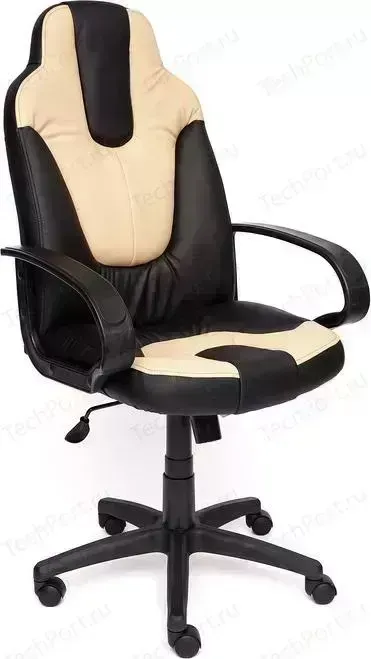 Кресло офисное TetChair NEO (1) кож/зам, черный/бежевый, 36-6/36-34