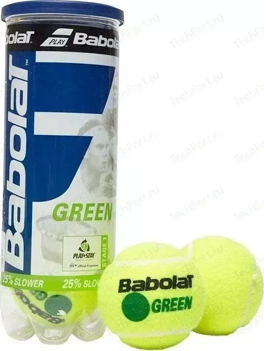 Мяч для большого тенниса Babolat Green 501066 3 шт