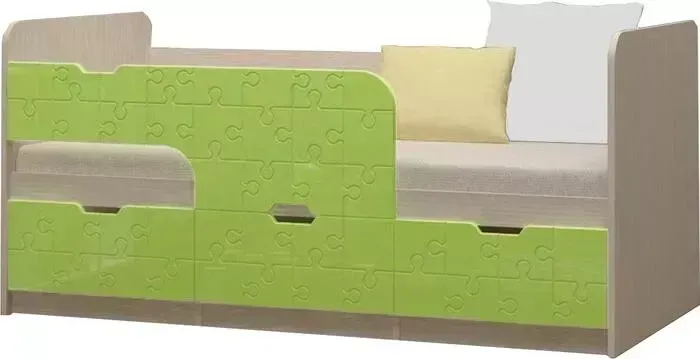 Кровать детская Регион 58 Юниор-9 салатовый 80x160