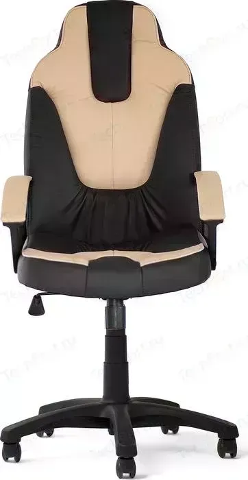 Кресло офисное TetChair NEO (2) кож/зам, черный/бежевый, 36-6/36-34