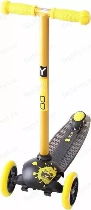 Самокат Y-Scoo RT TRIO DIAMOND 120 Monsters 1 высота с блокировкой колес yellow Zerro