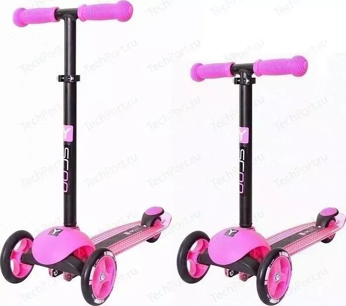Самокат Y-Scoo RT TRIO DIAMOND 120 pink