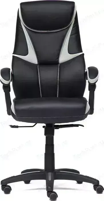 Кресло офисное TetChair CAMBRIDGE кож/зам/ткань черный/светло-серый 36-6/14