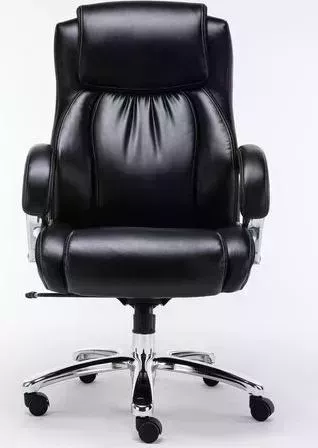 Кресло офисное Brabix Status HD-003 рециклированная кожа/хром, черное 531821