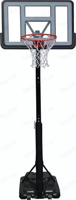 Баскетбольная мобильная стойка DFC STAND 44 PVC1 110x75 см с винтовой регулировкой
