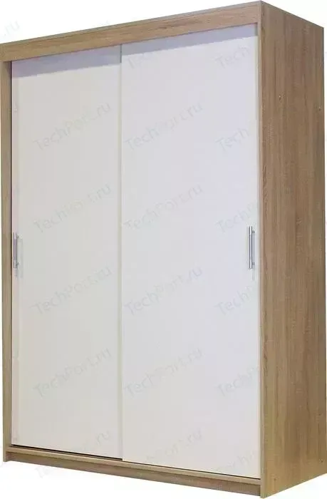 Шкаф-купе Шарм-Дизайн Уют 140x60x200 дуб сонома + белый