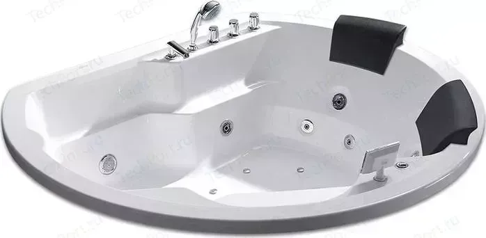 Акриловая ванна GEMY 185x162 с гидромассажем (G9053 K)