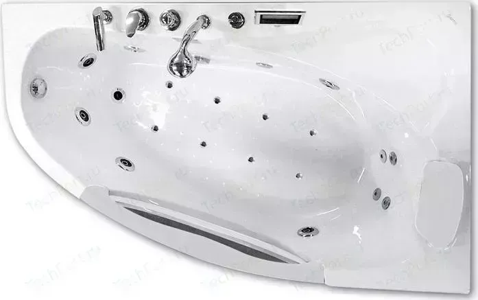 Акриловая ванна GEMY 161x96 с гидромассажем (G9046 K R)