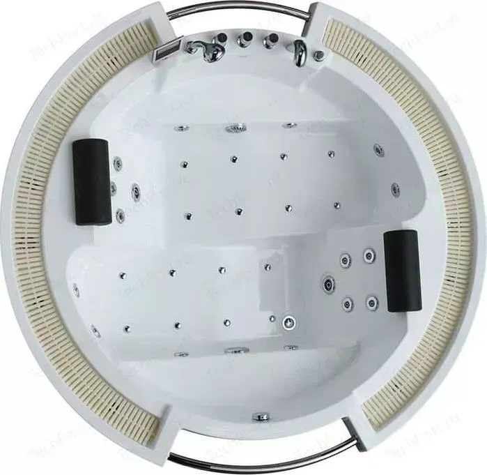 Акриловая ванна GEMY 210x210 с гидромассажем (G9060 K)