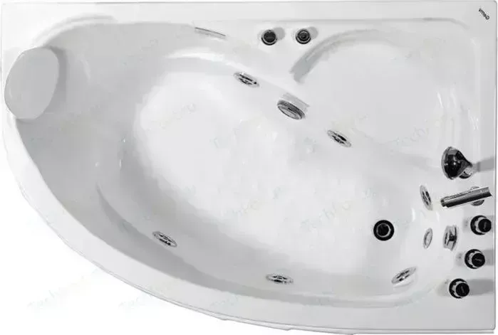 Акриловая ванна GEMY 150x100 с гидромассажем (G9009 B R)