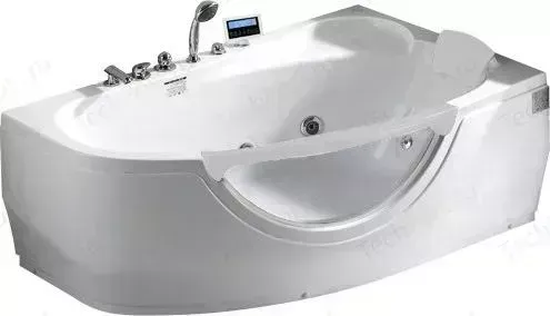 Акриловая ванна GEMY 171x99 с гидромассажем (G9046 II K R)