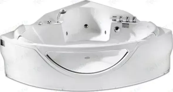 Акриловая ванна GEMY 155x155 с гидромассажем (G9025 II B)