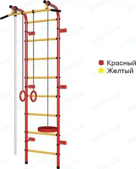 Детский спортивный комплекс ПИОНЕР С1РМ красно/желтый