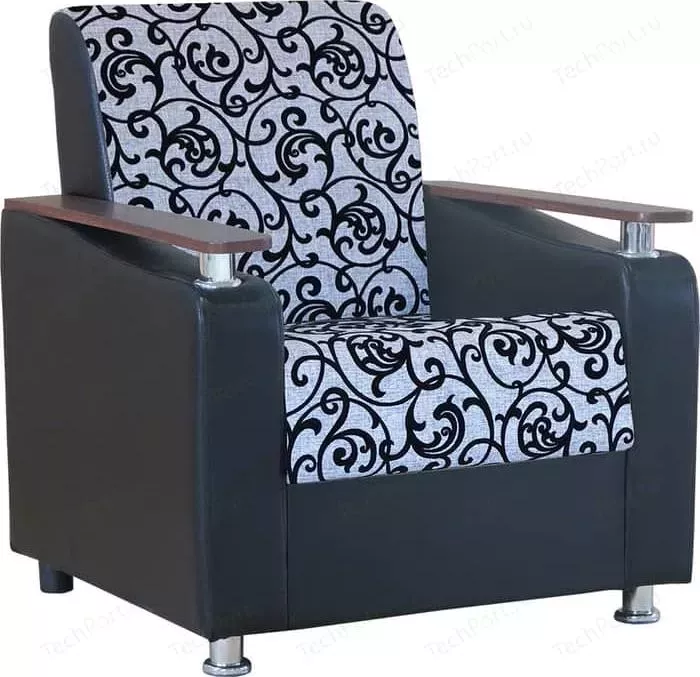 Кресло Шарм-Дизайн Мелодия ДП №1 шенилл серый узор