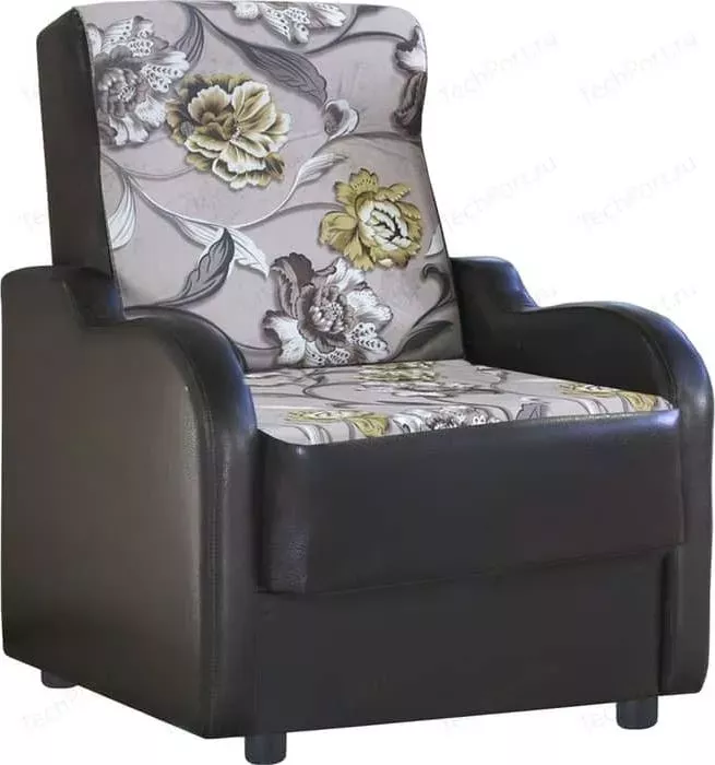 Кресло Шарм-Дизайн Классика В велюр цветы