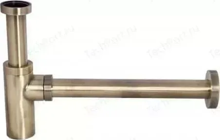 Сифон для раковины KAISER без выпуска,старая бронза Antique (958L-An)