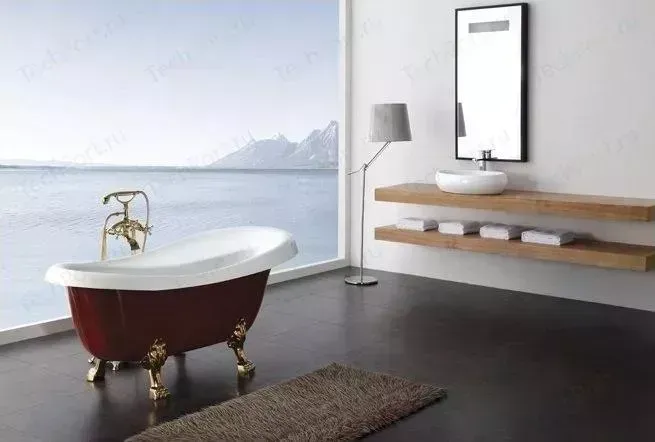 Акриловая ванна BELBANGO 170x80 без ножек (BB04-ROS)