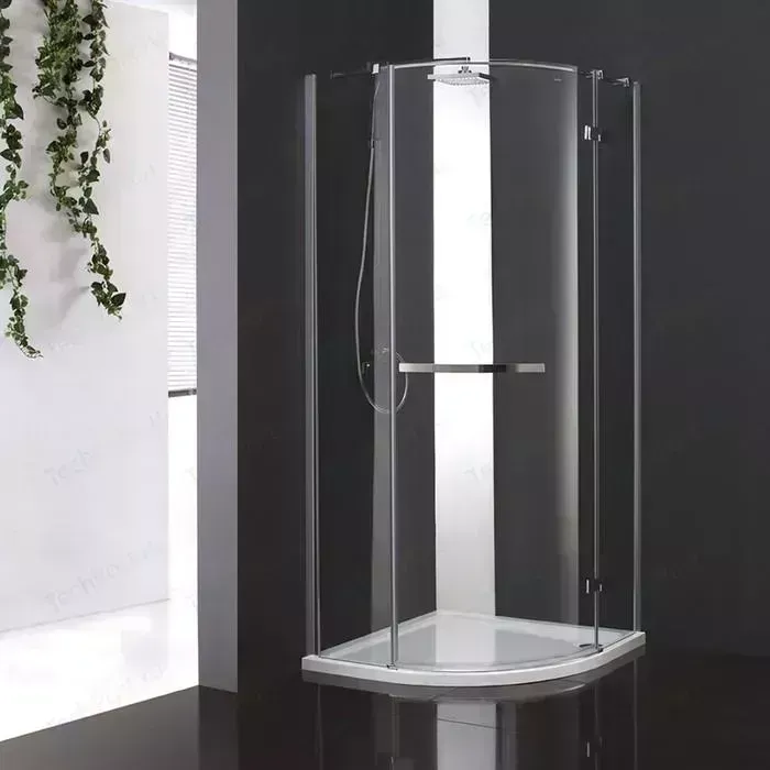 Душевой уголок CEZARES BERGAMO-W-R-1-100-ARCO-C-Cr-R-IV правый, профиль хром, стекло прозрачное