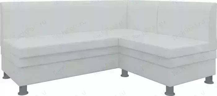 Кухонный уголок Мебелико Уют эко-кожа белый правый