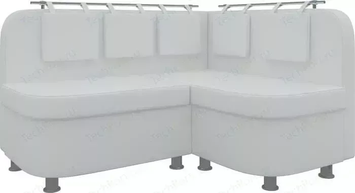 Кухонный уголок Мебелико Уют-2 эко-кожа белый правый
