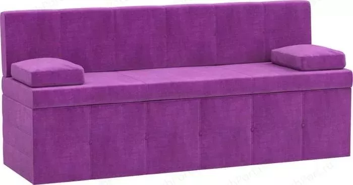 Кухонный диван АртМебель Лео микровельвет фиолетовый