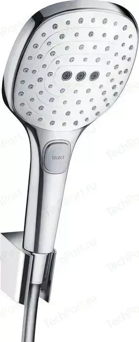 Душевой набор Hansgrohe Raindance Select E 120, белый/хром (26700400)