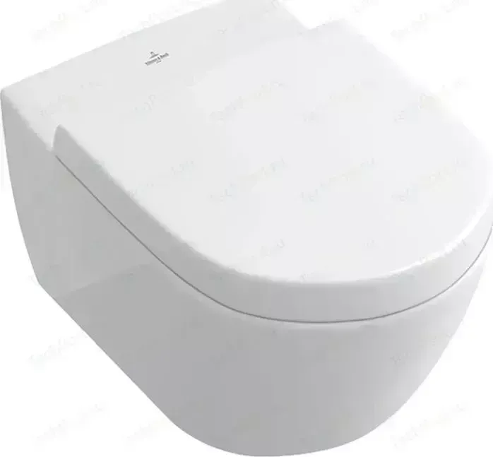 Унитаз подвесной Villeroy Boch Subway 2.0 с сиденьем микролифт, белый альпин (5600 1001, 9M68 S101)