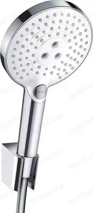 Душевой набор Hansgrohe Raindance Select S 120, белый/хром (26721400)