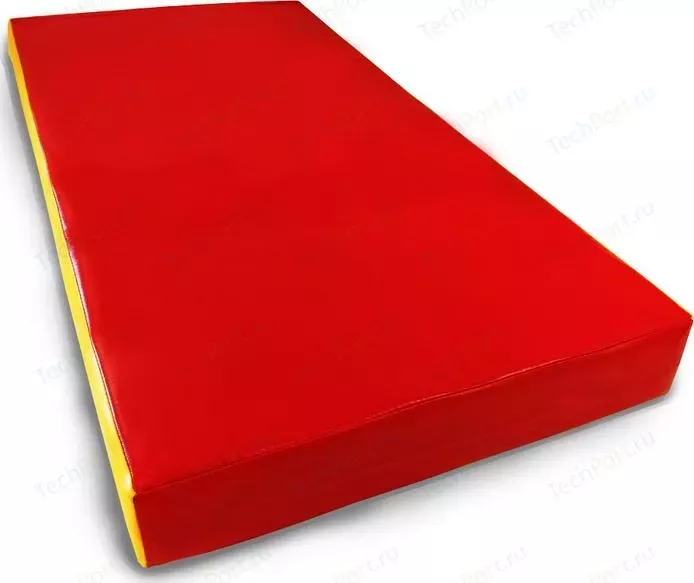 Мат гимнастический КМС номер 1 (100х50х10см) красный/желтый