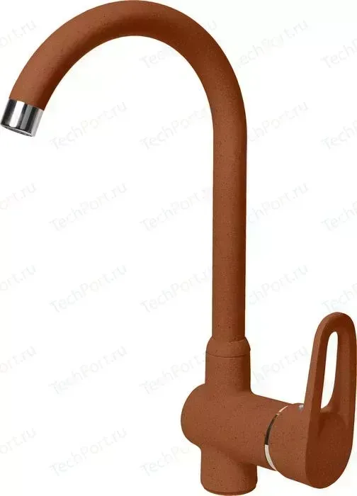 Смеситель для кухни AquaGranitEx терракот (C-5035 (307))